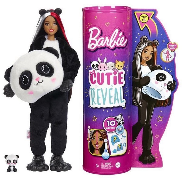 Barbie Cutie Reveal Meglepetés Baba Panda Maci (1. sorozat)