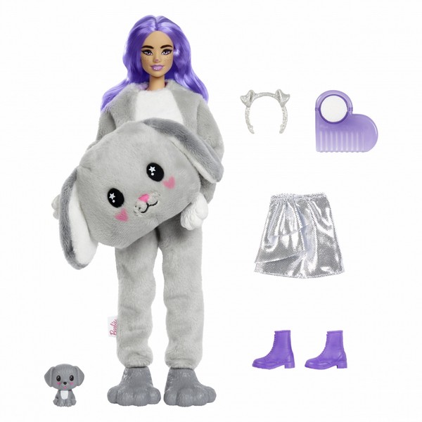 Barbie Cutie Reveal Meglepetés Baba Szürke Kutya (1. Sorozat)