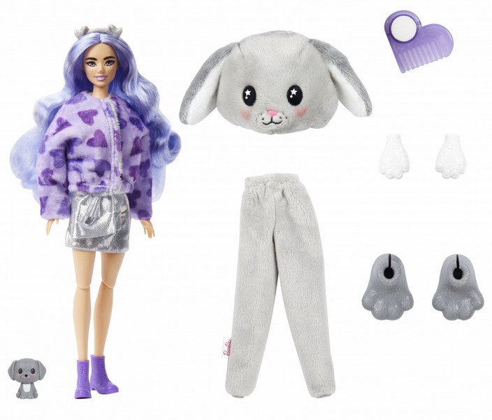 Barbie Cutie Reveal Meglepetés Baba Szürke Kutya (1. Sorozat)