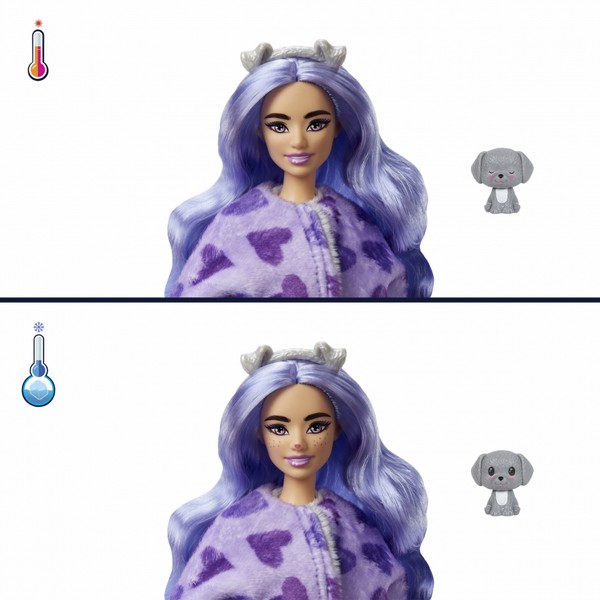 Barbie Cutie Reveal Meglepetés Baba Szürke Kutya (1. Sorozat)