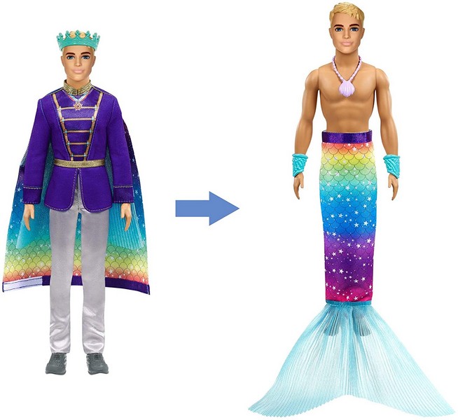 Barbie Dreamtopia Átváltozó Sellő Herceg