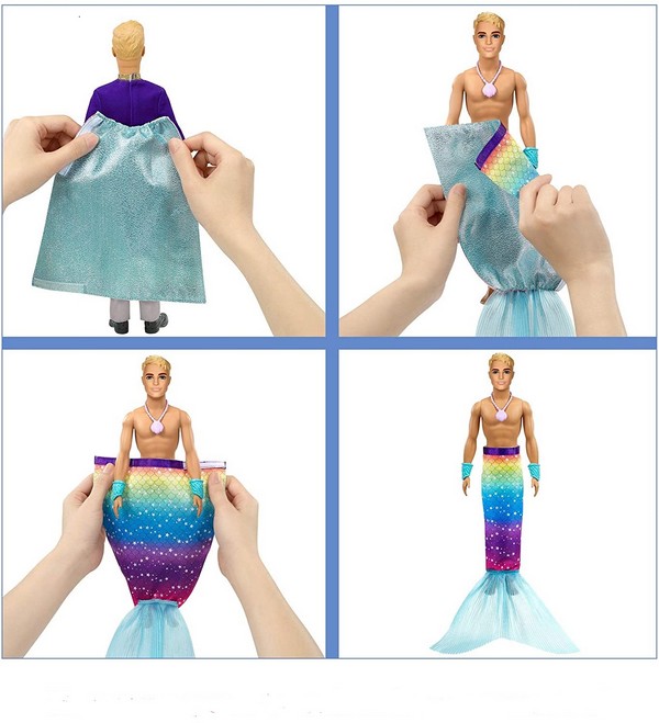 Barbie Dreamtopia Átváltozó Sellő Herceg