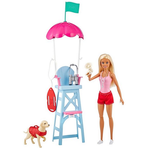 Barbie Edző Játékszett - Vízi Mentő Szett