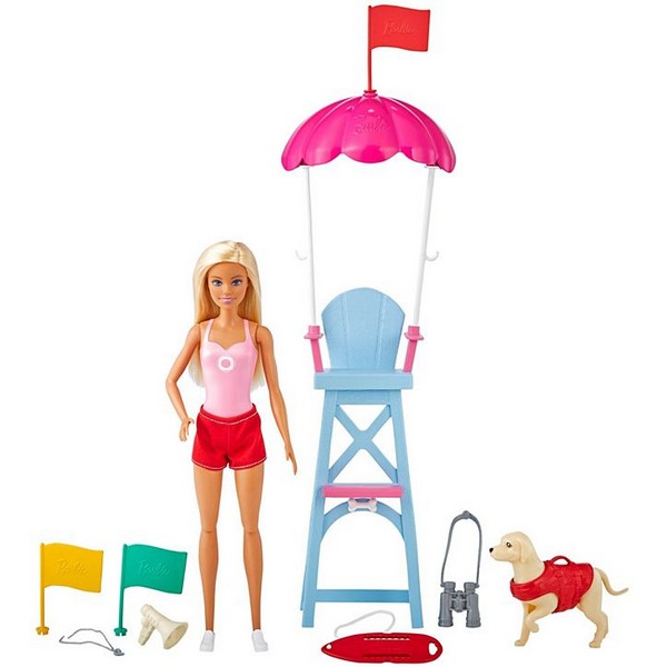 Barbie Edző Játékszett - Vízi Mentő Szett