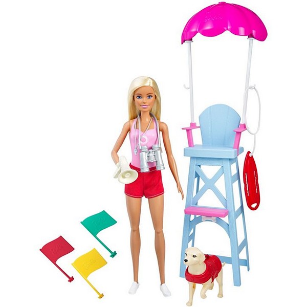 Barbie Edző Játékszett - Vízi Mentő Szett