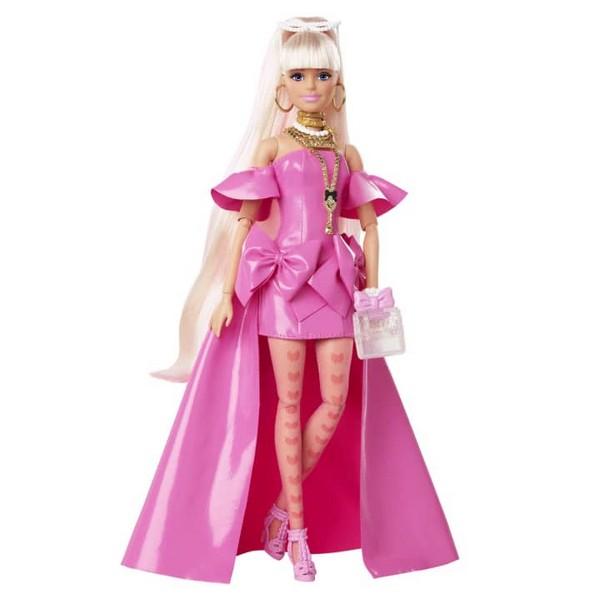 Barbie Extra Fancy Prémium Baba - Rózsaszín ruhás