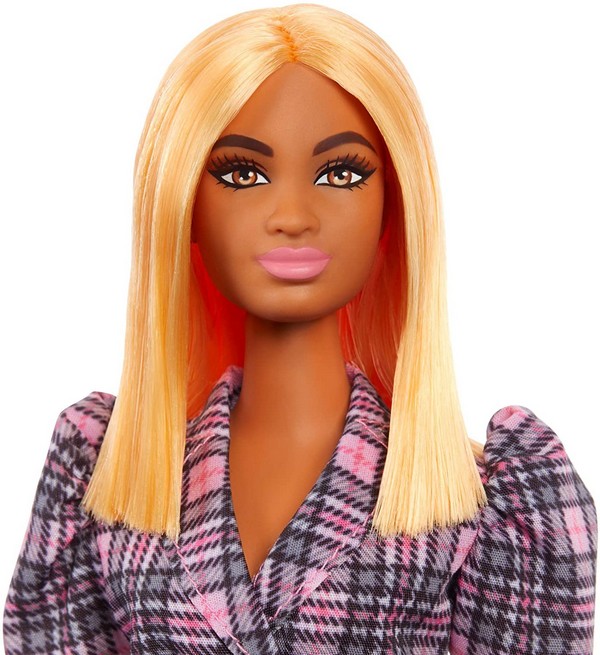 Barbie Fashionista Barátnők - Baba Kockás Ingruhában