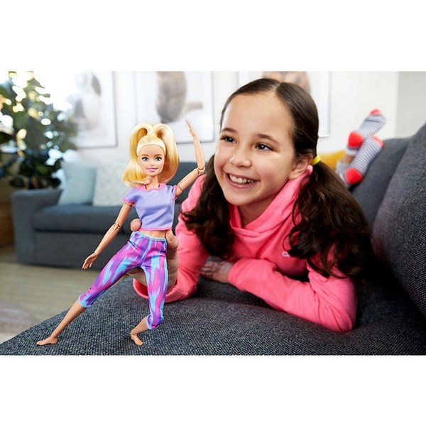 Barbie Hajlékony Jógababa Lila Ruhában