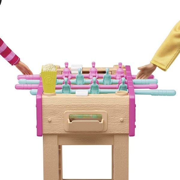 Barbie Kerti Játékszett Kisállattal Csocsó Asztal