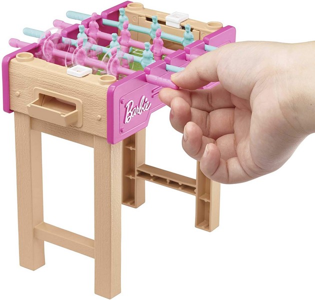 Barbie Kerti Játékszett Kisállattal Csocsó Asztal