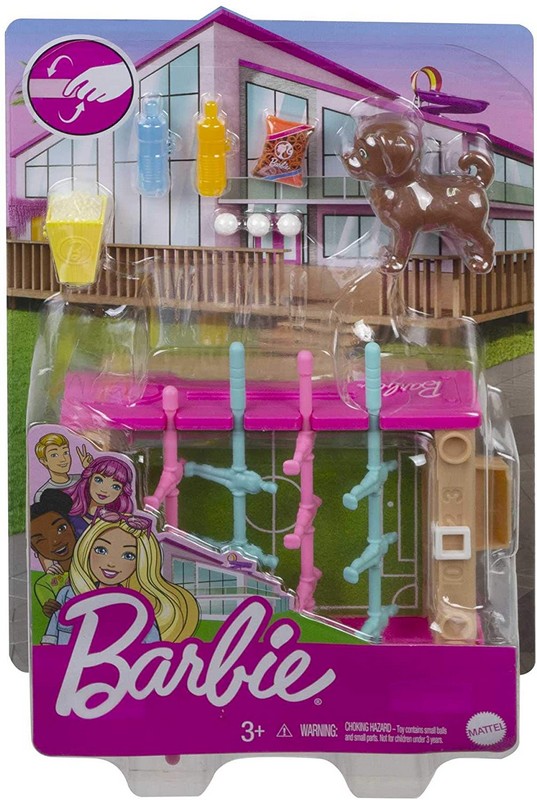 Barbie Kerti Játékszett Kisállattal Csocsó Asztal