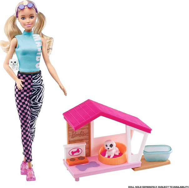 Barbie Kerti Játékszett Kisállattal Kutyaház
