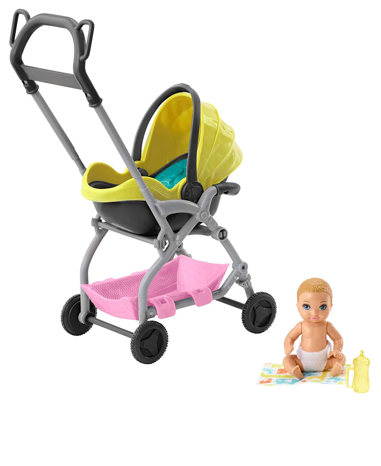 Barbie bébiszitter kiegészítő szett Babakocsi