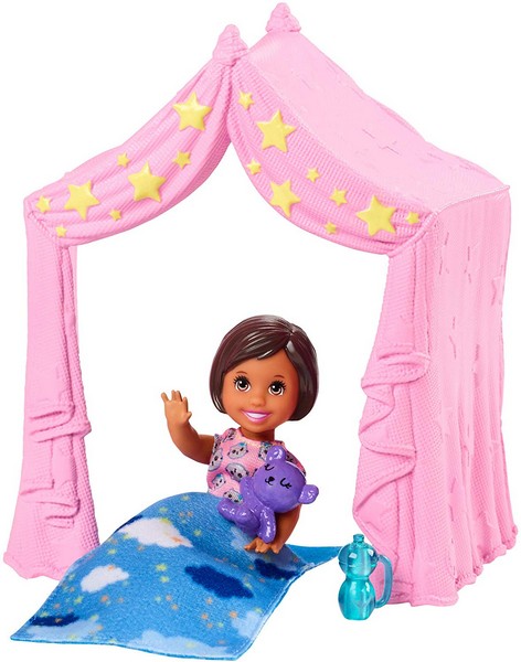 Barbie bébiszitter kiegészítő szett Pizsama parti