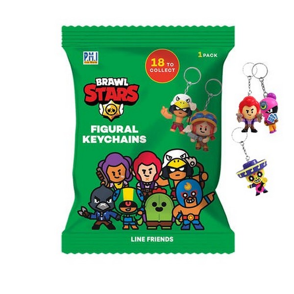 Brawl Stars Meglepetés Kulcstartós Figura Tasakban