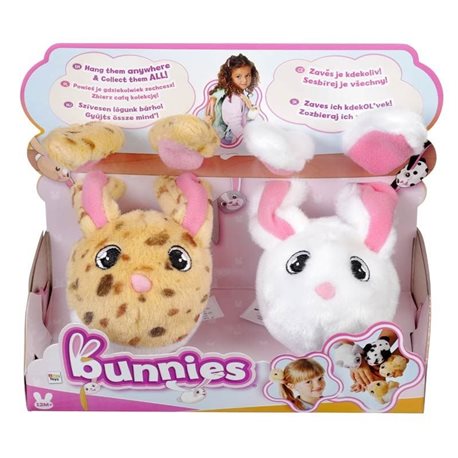 Bunnies Lógj velem nyuszi párban Barna pöttyös és fehér