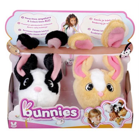 Bunnies Lógj velem nyuszi párban Fekete fülű és barna