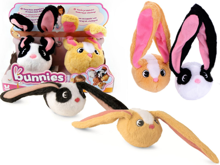 Bunnies Lógj velem nyuszi párban Fekete fülű és barna