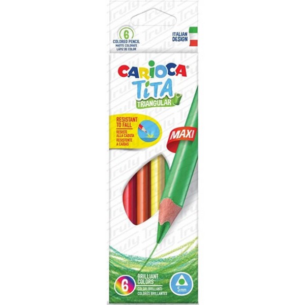 Carioca Tita háromszögletű színes ceruza 6 db