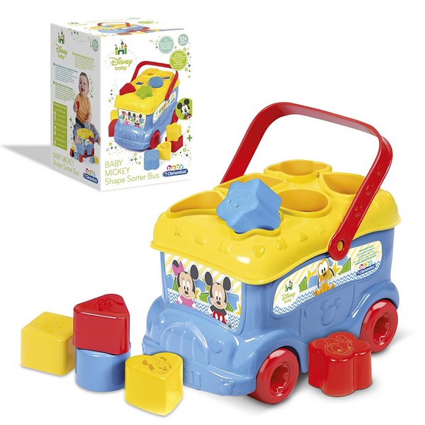 Clementoni Baby Formabedobó Mickey Egér Autóbusz