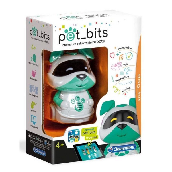 Clementoni Pet Bits Interaktív robot kutya