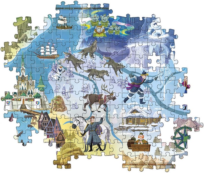 Clementoni Puzzle 1000 db Disney Maps - Jégvarázs