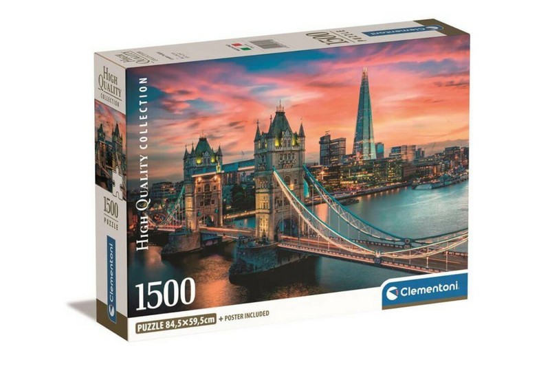 Clementoni Puzzle 1500 db HQC - London Twilight (kompakt doboz)