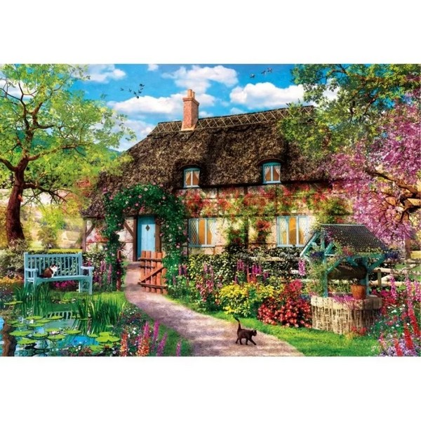 Clementoni Puzzle 1000 db HQC - The Old Cottage (kompakt doboz)