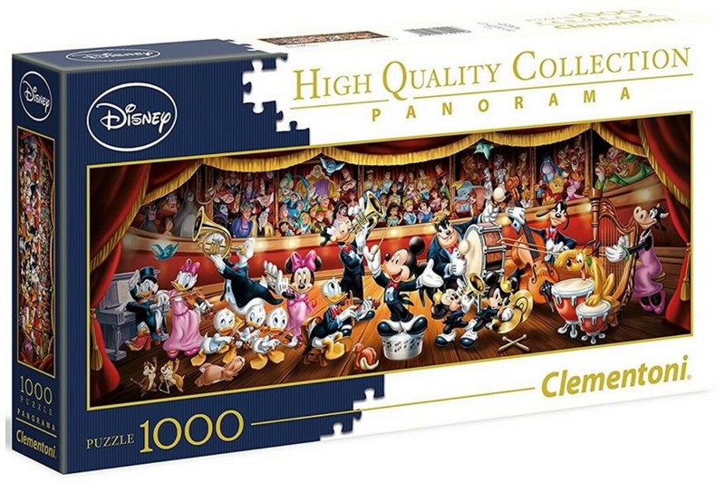Clementoni Puzzle 1000 db-os Panoráma - Disney mesehősök