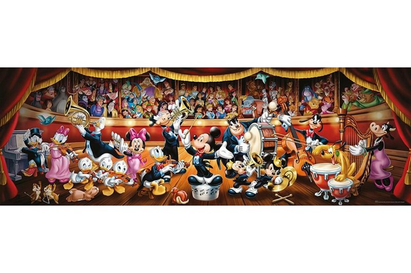 Clementoni Puzzle 1000 db-os Panoráma - Disney mesehősök