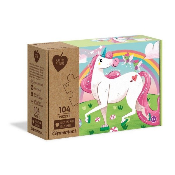 Clementoni Puzzle 104 db-os Play for future - Unikornis