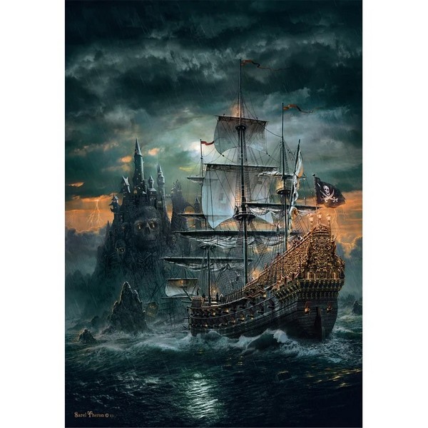 Clementoni Puzzle 1500 db HQC - The Pirates Ship (kompakt doboz)