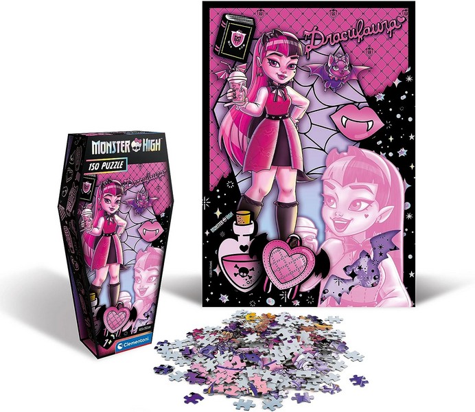 Clementoni Puzzle 150 db - Monster High Koporsó Draculaura