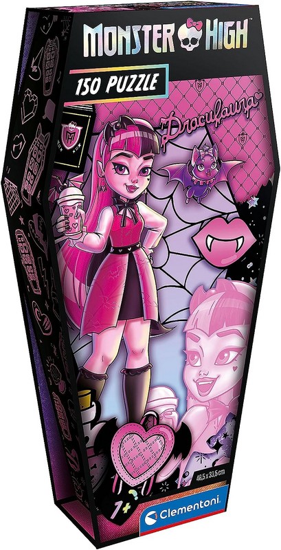 Clementoni Puzzle 150 db - Monster High Koporsó Draculaura