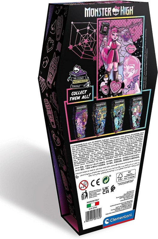 Clementoni Puzzle 150 db - Monster High Koporsó Draculaura