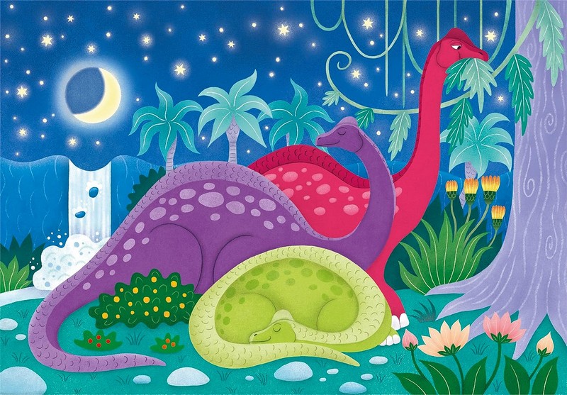 Clementoni Puzzle 3X48 db Supercolor - Noli Dinosaurs