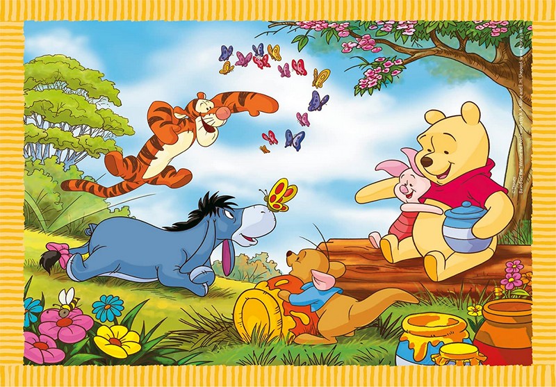 Clementoni Puzzle 4 az 1-ben Supercolor - Micimackó 2023