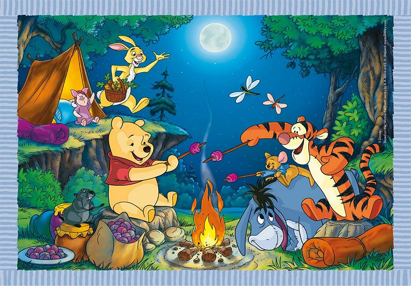 Clementoni Puzzle 4 az 1-ben Supercolor - Micimackó 2023