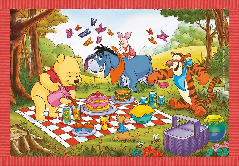 Clementoni Puzzle 4 az 1-ben Supercolor - Micimackó 2023