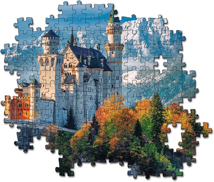 Puzzle Panoramico Clementoni 1000 Pezzi - Castello Di Neuschwanstein, Germania