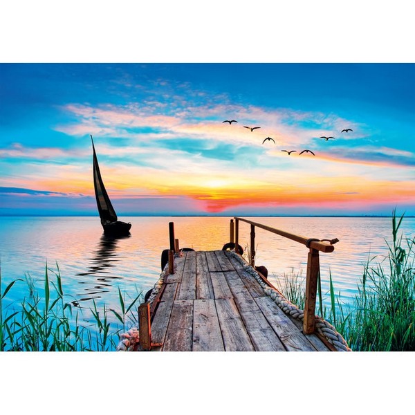 Clementoni Puzzle 500 db-os Peace puzzle - Erdei tó