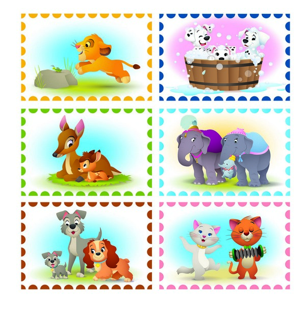 Clementoni Puzzle 6 db-os Play for future mesekocka kirakó - Disney állati barátságok