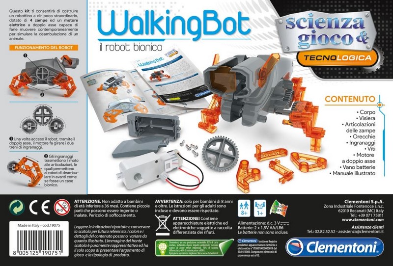 Clementoni Tudomány és játék Sétáló robotfigura