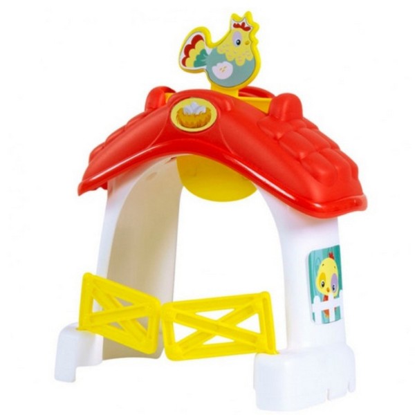 Clementony Baby Interaktív Színes Vonat Szett Farm Kiegészítőkkel