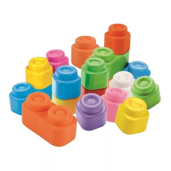 Clemmy Baby Puha Építőkockák Táskában 20 db-os