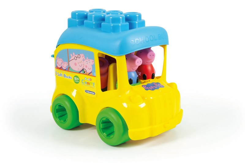 Clemmy Peppa Malac Busz Játékszett Építőkockákkal