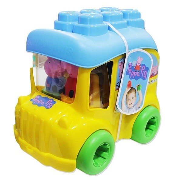 Clemmy Peppa Malac Busz Játékszett Építőkockákkal