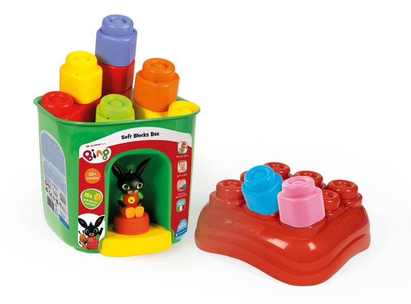Clemmy Építőkocka Bing vödör építőkockákkal