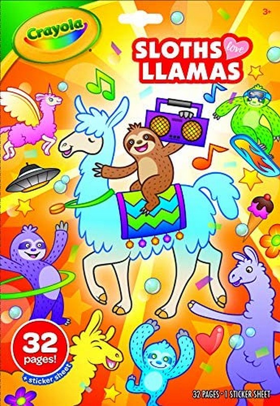 Crayola Lajhár és Láma Színező