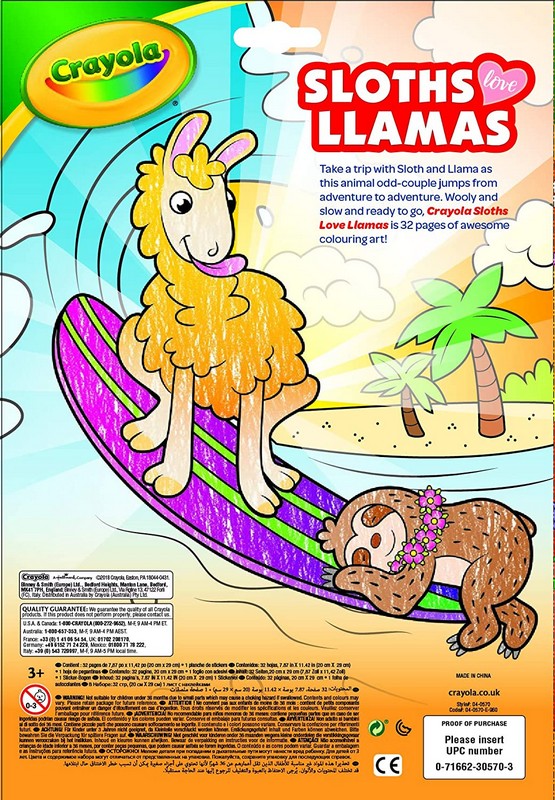 Crayola Lajhár és Láma Színező